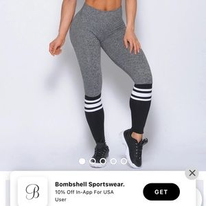 Grey sock leggings, lightly used.